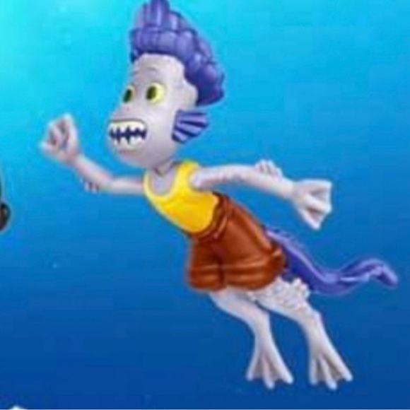 ηεψ Luca Pixar McDonald's Happy Meal Toy #5 Swim Figure Alberto Scorfano Perfect - Picture 2 of 12